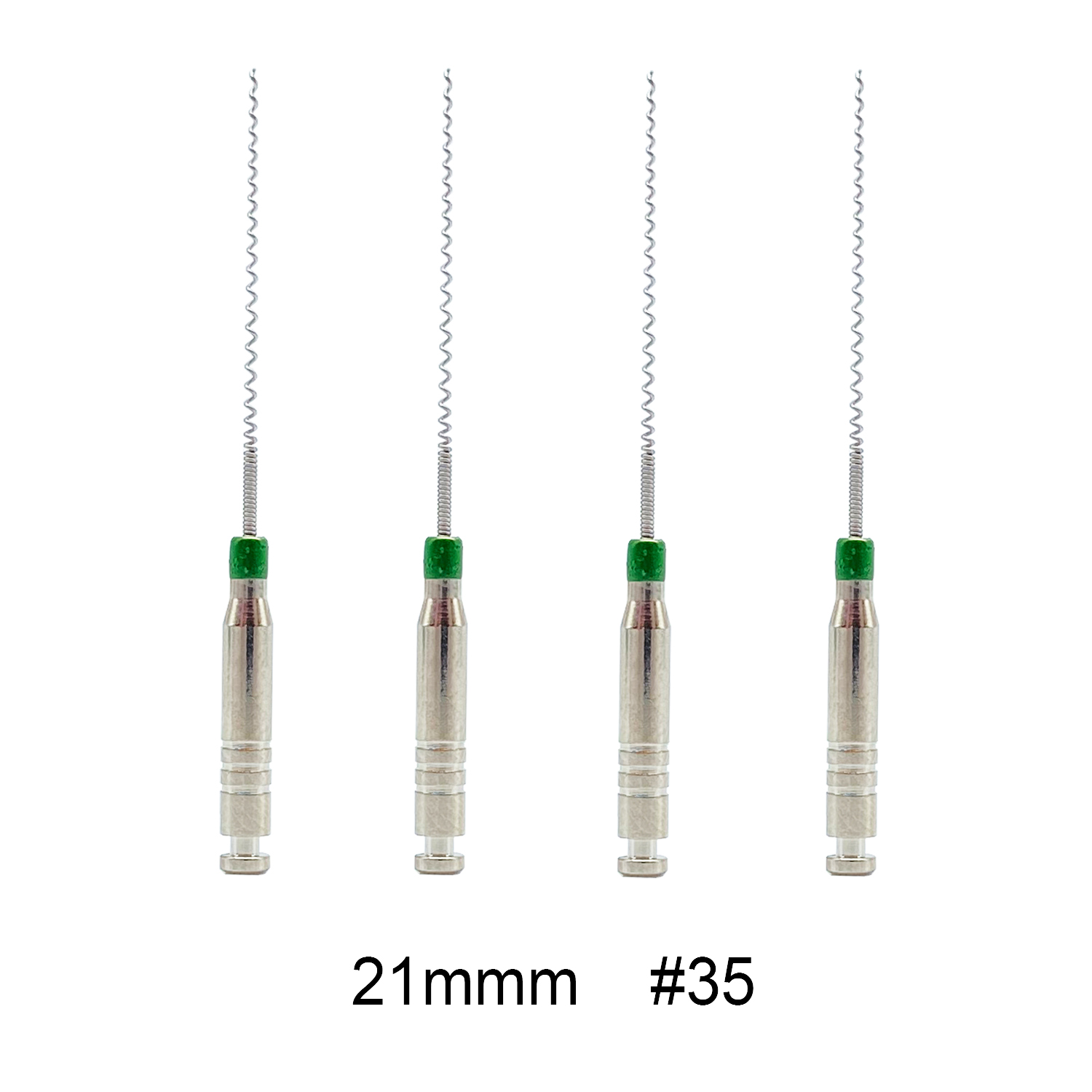 1 caja de soportes de pasta Dental, relleno de raíces Lentulo 21mm 25mm surtido # 25-40 Limas de endodoncia Instrumentos dentales Canal Espiral: Verde