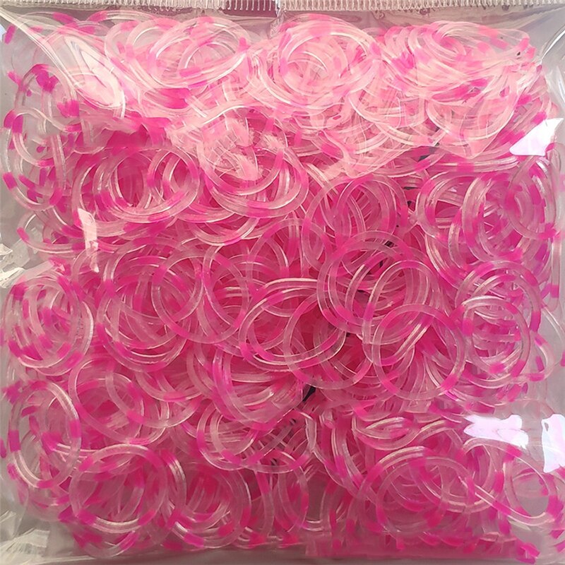 600 Stuks 46-60 Kleuren Loom Elastiekjes Armband Voor Kinderen Of Haar Rubber Loom Bands Maken Handmatig Geweven kleurrijke Diy Speelgoed Kerst