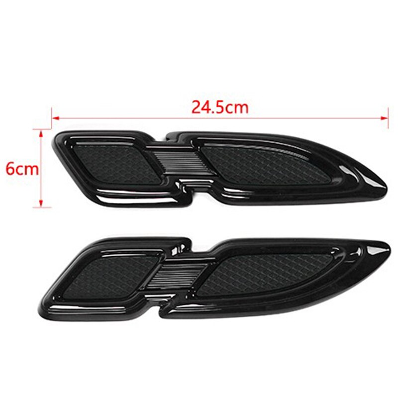 Air Flow Fender Engine Hood Side Body Intake Vent Cover Decoration Protection Stickers for Jeep Wrangler JK 2007