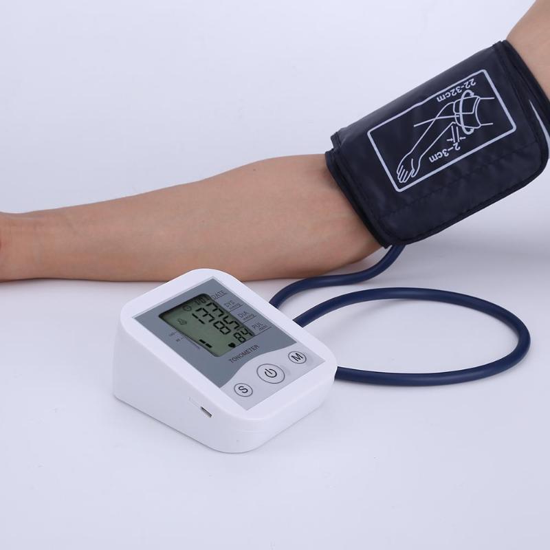 1PC Blood Pressure Monitor Upper Arm Blood Pressure Meter Digital Blood Pressure Measure Tool for Measuring Arterial Pressure