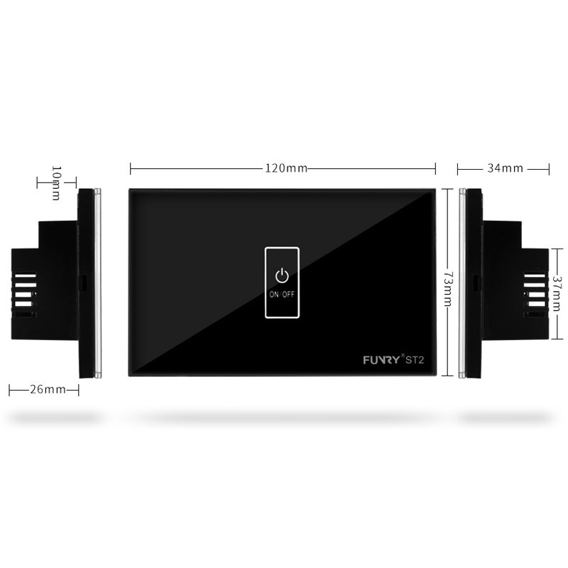 Funry ST2 1 Gang US Standaard Capacitive Touch Sch... – Grandado