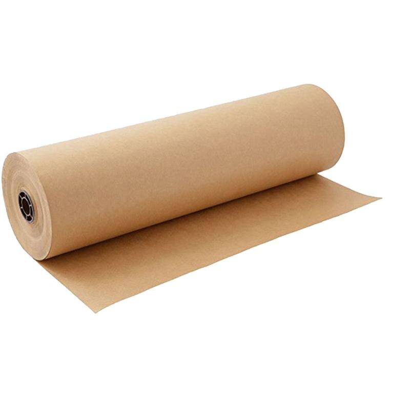 1 Roll Kraft Paper Roll Nice Fine Chic Brown Paper Roll DIY Handicraft Paper Packing Tool