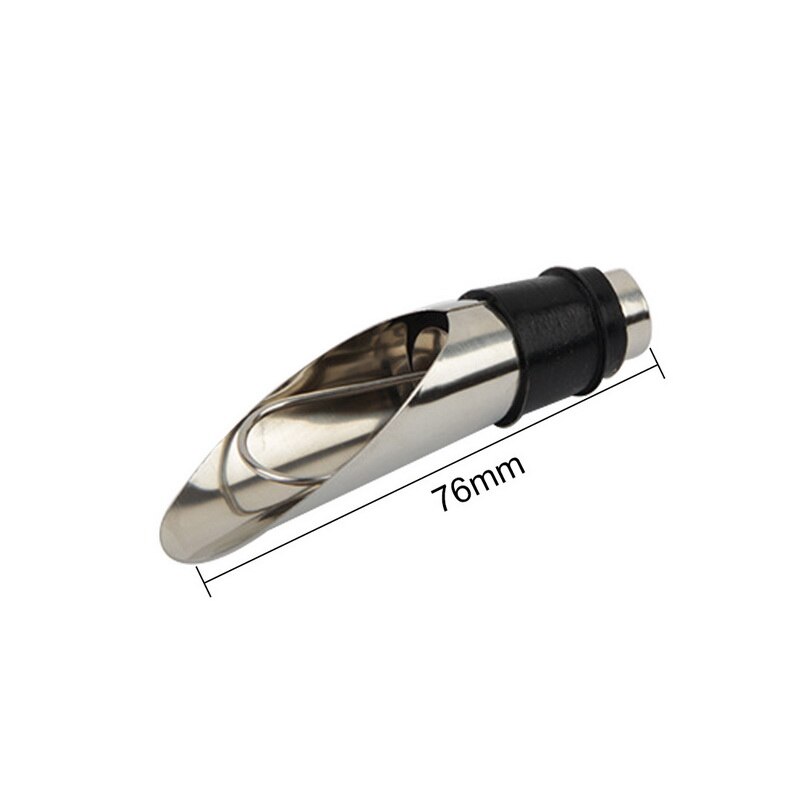 1Pc Stainless Steel Vacuum Wine Bottle Stopper Sealed Storage Plug Liquor Flow Stopper Pour Cap