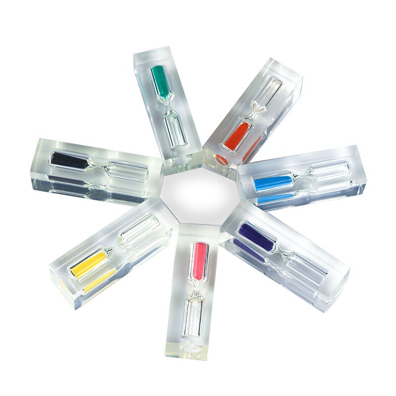 Desktop ornament acrylic sand timer clock 5 minutes hourglass home decoration sand timer clock