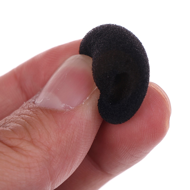 10 stk 25*8mm headset udskiftning skum mikrofon cover telefon headset mikrofon cover mikrofon forrude vindskærm headset skum
