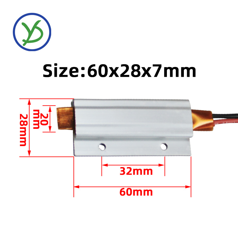 1 stk 24v 180c termostat ptc aluminium varme til mini instrument 60*28*7mm