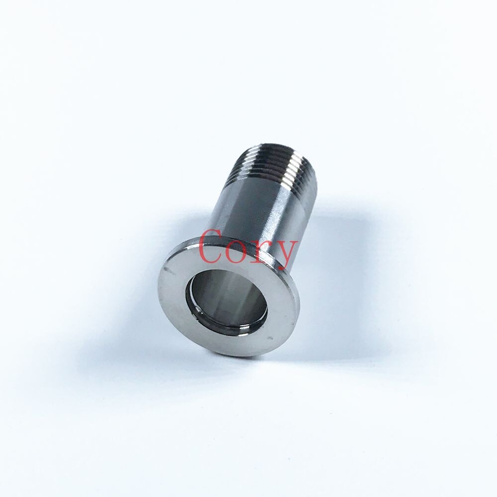 1PCS 304 Stainless Steel Flange Adapter KF16 Flange Size to 1/2"1/4" 3/8" BSP Male Thread