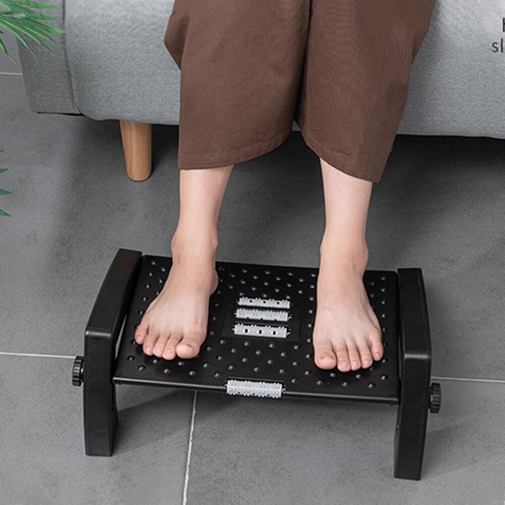 Home Tilting Footstool Non Slip Relieve Leg Office Durable Ergonomic Load Capacity Adjustable Footrest Massage Surface