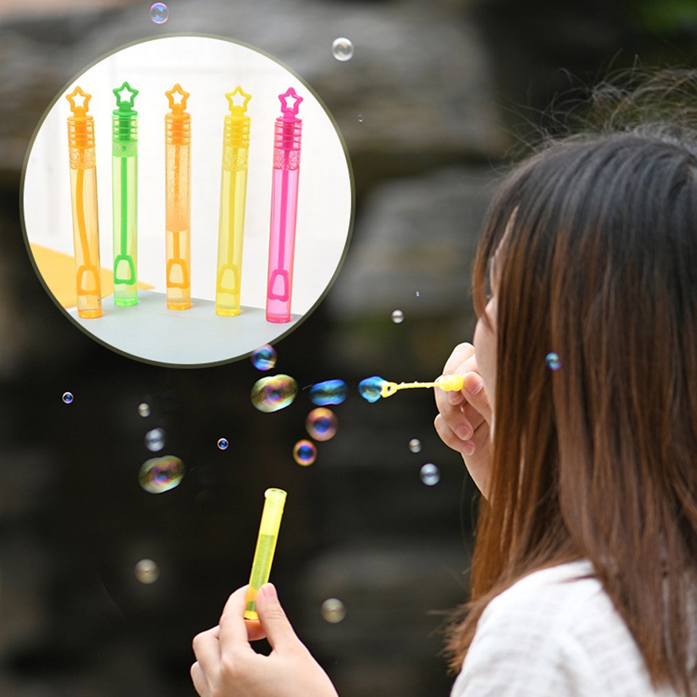 Colorful Kids Magic Bubble Wand Blower Stick Summer Outdoor Party Fun Toys Bubble Maker or Outdoor Toy Soap Bubble Stick