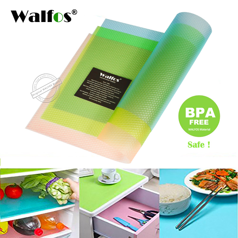 WALFOS Keuken koelkast pad 2 stuks 30*45 cm koelkast pad antifouling meeldauw vochtwerende pad koelkast waterdichte mat