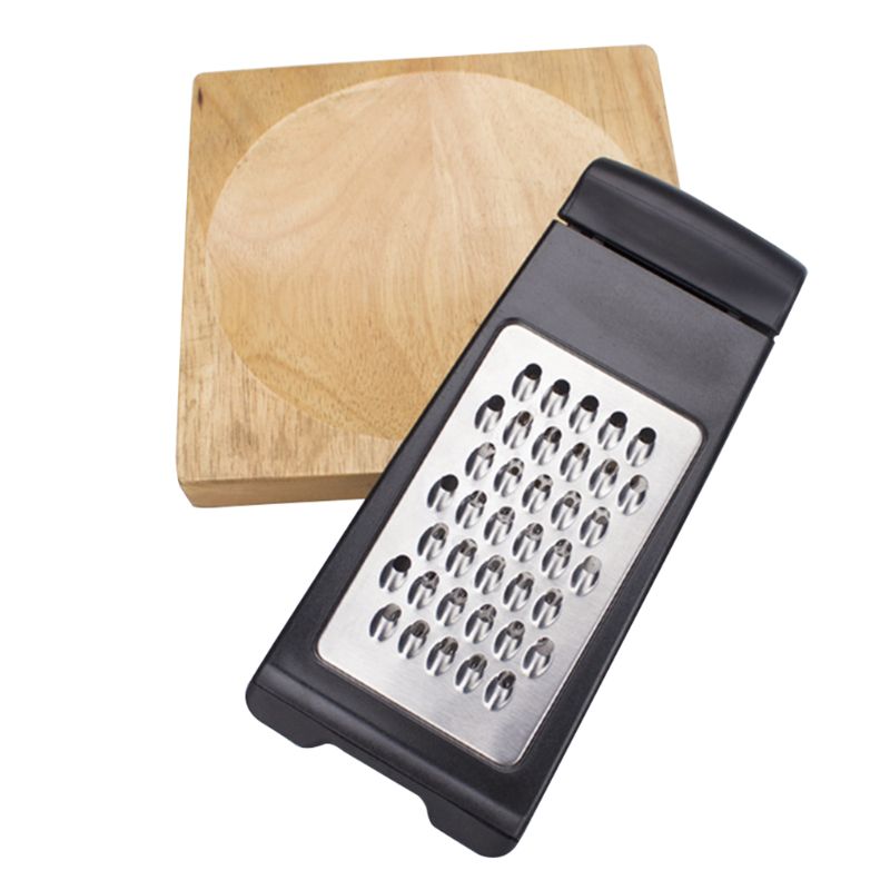 Kaas Rasp Shredder Rvs-Voedsel Rasp Voor Keuken-Plantaardige Rasp-Twee Fold Rasp-Fruit Rasp, grijs