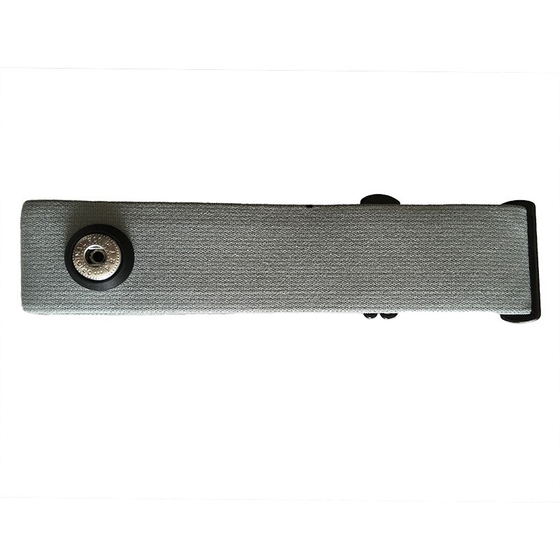 Correa de pecho para Polar H7, Wahoo, Garmin, Bryton, Magene, Coospo, Geonaute, TomTom, Monitor de ritmo cardíaco inalámbrico deportivo, banda HRM: BBX14-Gray