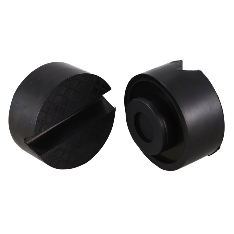 2Pcs Universal Car Parts Rubber Support Pad Car Slotted Frame Rail Floor Jack Adapter Lift Rubber Pad