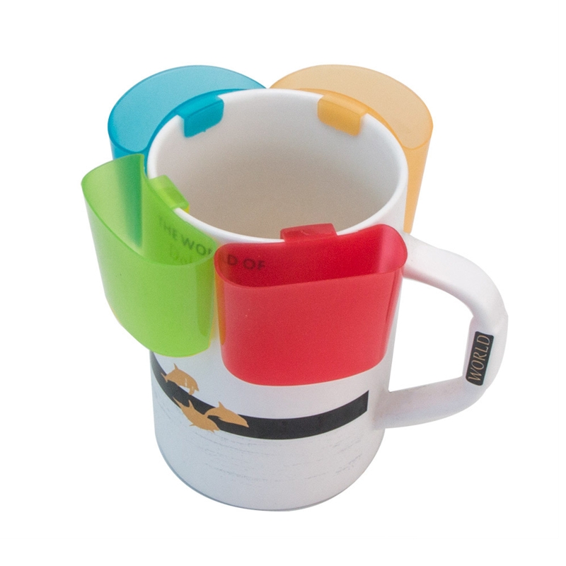 4x Simple Hanging Tea Bag Holder Portable Snack Cup Markers Biscuit Stand