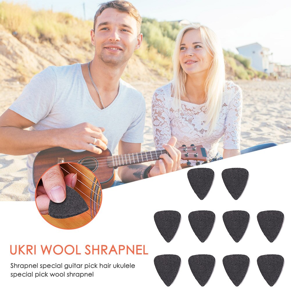 Plectre de guitare électrique en feutre doux, 10 pièces, médiator utile, mandoline plectre, pièces de musique