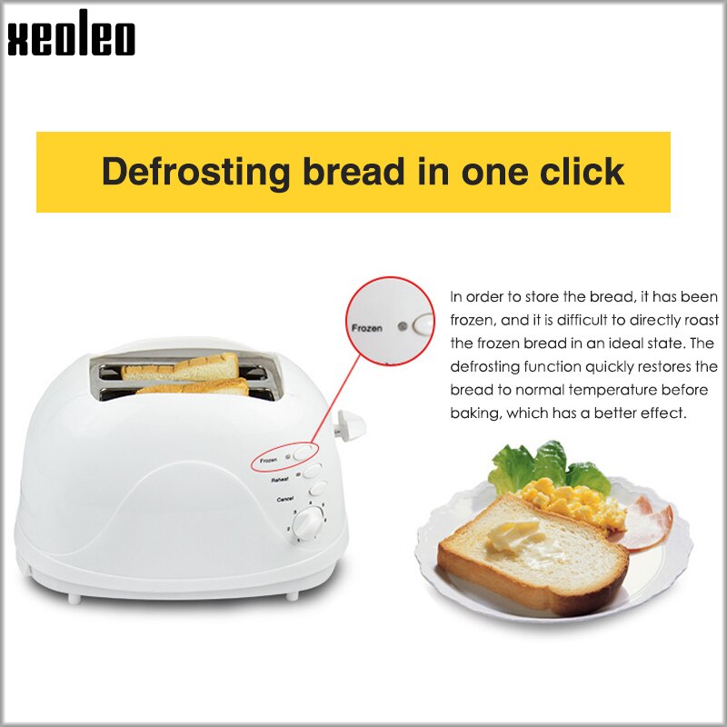 XEOLEO Mini Toaster Sandwich Breakfast Machine Spit driver for home Two Slices Toast Driver 7-gear adjustable speed 650W 220V