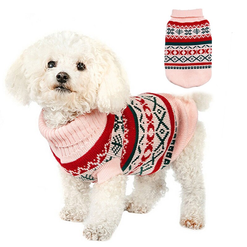herrlich KEK XS-XL Kleine Hund zur Seite fahren Warme Herbst Winter Hund Kleidung Welpe Strickwaren Rollkragen Häkeln Hund Mantel Chihuahua Yorkie