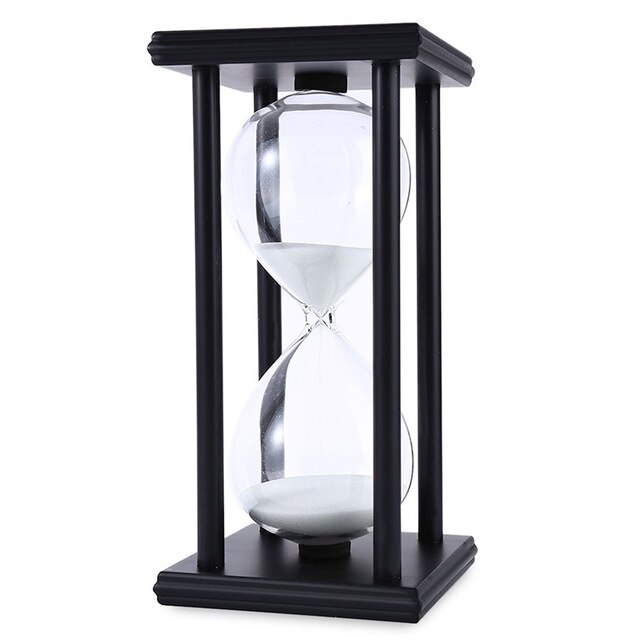 30/60 min timeglass sand timer for kjøkken skole moderne tre timeglass sandglass sand klokke te hjem dekorasjon: F / 60 minutter