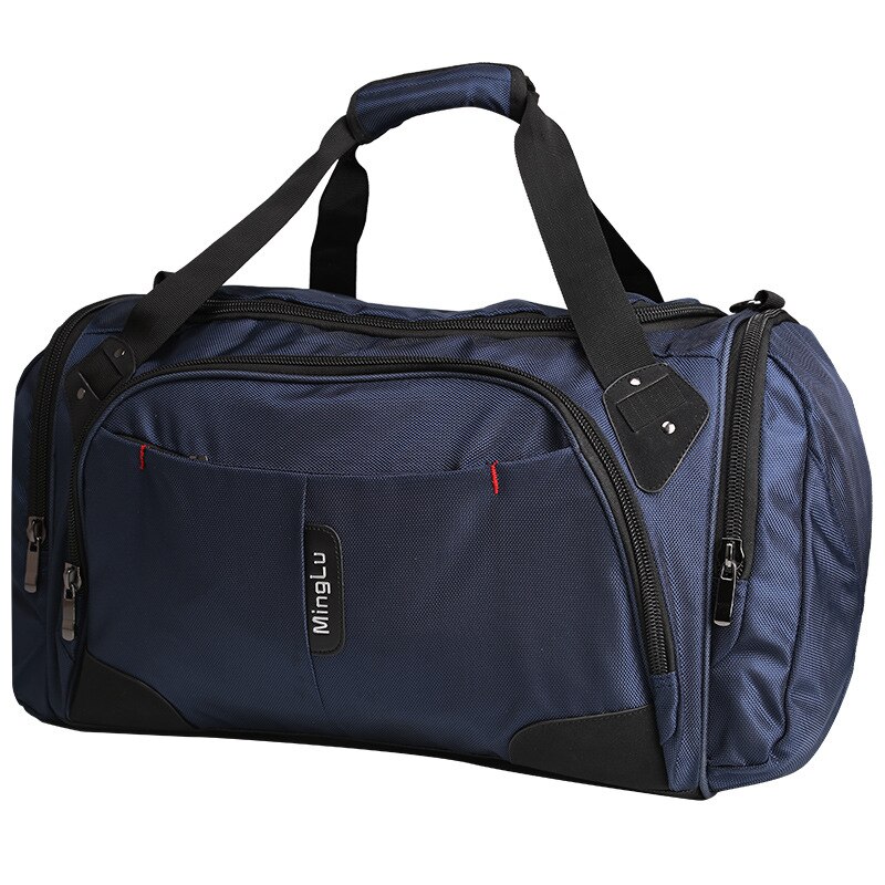 Bolsa de viaje MAGIC UNION bolsa de deporte bolsa de gimnasio con compartimentos de zapatos bolsas de lona para hombres y mujeres mochilas plegables capacidad de 40L: Azul oscuro