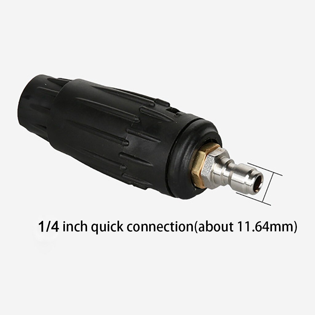 Pressure Washer Rotating Turbo Spray Nozzle 3000 Psi 1/4'' Quick Connect Plug Cleaning tool accessories