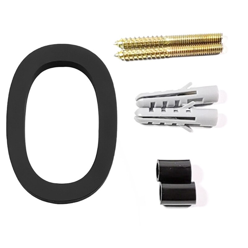 Floating House Number, Modern House Numbers, Garden Door Mailbox Decor Number with Tool Kit, Visibility Signage: 0