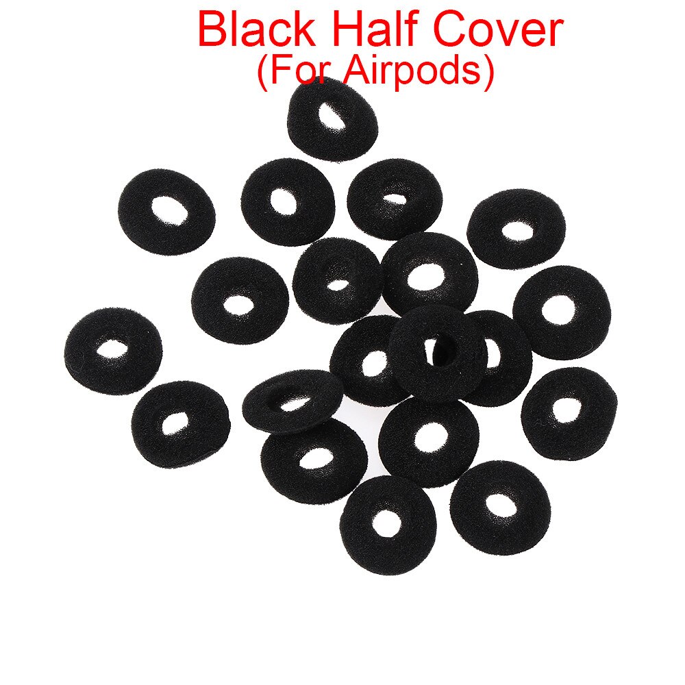 Oortelefoon Tips Cover Vervanging Zachte Oortelefoon Foam Cover Spons Oor Pad Case Hoofdtelefoon Anti Slip Beschermende Voor Airpods Earpods: B Half For Airpods