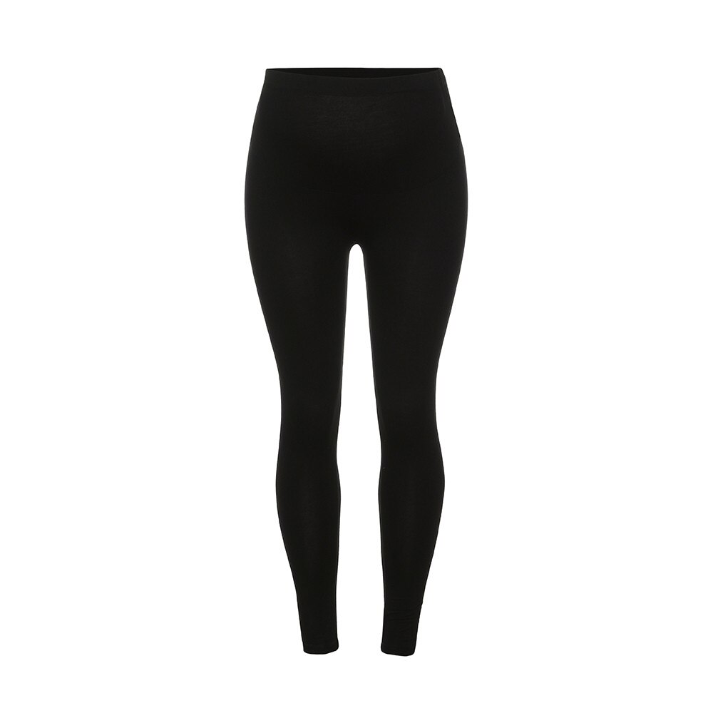 Mutterschaft Hosen Schwangere Frauen Hosen Einfarbig Und Dünne Schwangerschaft Schlauch Frauen Gamaschen Ropa Mujer Winter-embarazada Premama: Schwarz / L
