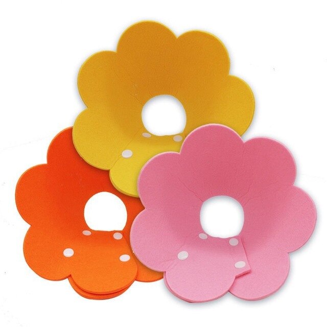 Collar de recuperación con forma de flor para gato, cono para el cuello, antimordedura, antiarañazos, para mascotas, Collar de protección para la curación de heridas de gatito