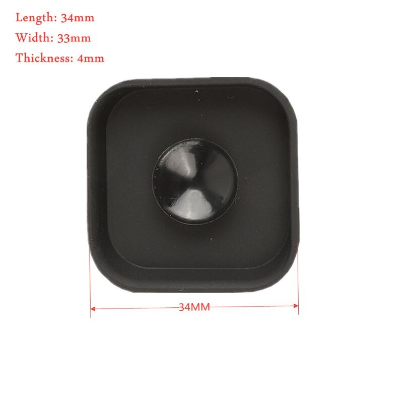 Beschermende lensdop action camera zachte siliconen hoes stofdicht krasbestendig zwarte beschermhoes camera-accessoires