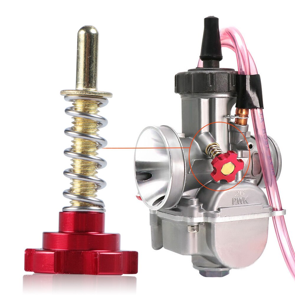 Tornillo de regulación de ralentí para carburador de motocicleta CNC, tornillos ajustables PWK de aleación de aluminio de , duradero para Motor ATV UTV