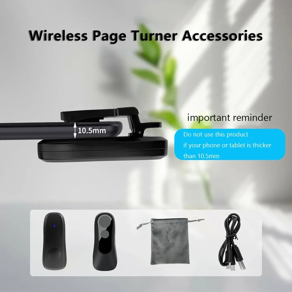 Pilot zdalnego sterowania RF Page Turner Page Turner Clicker dla Kindle Paperwhite Oasis Kobo Ereaders dla tabletów Ipad