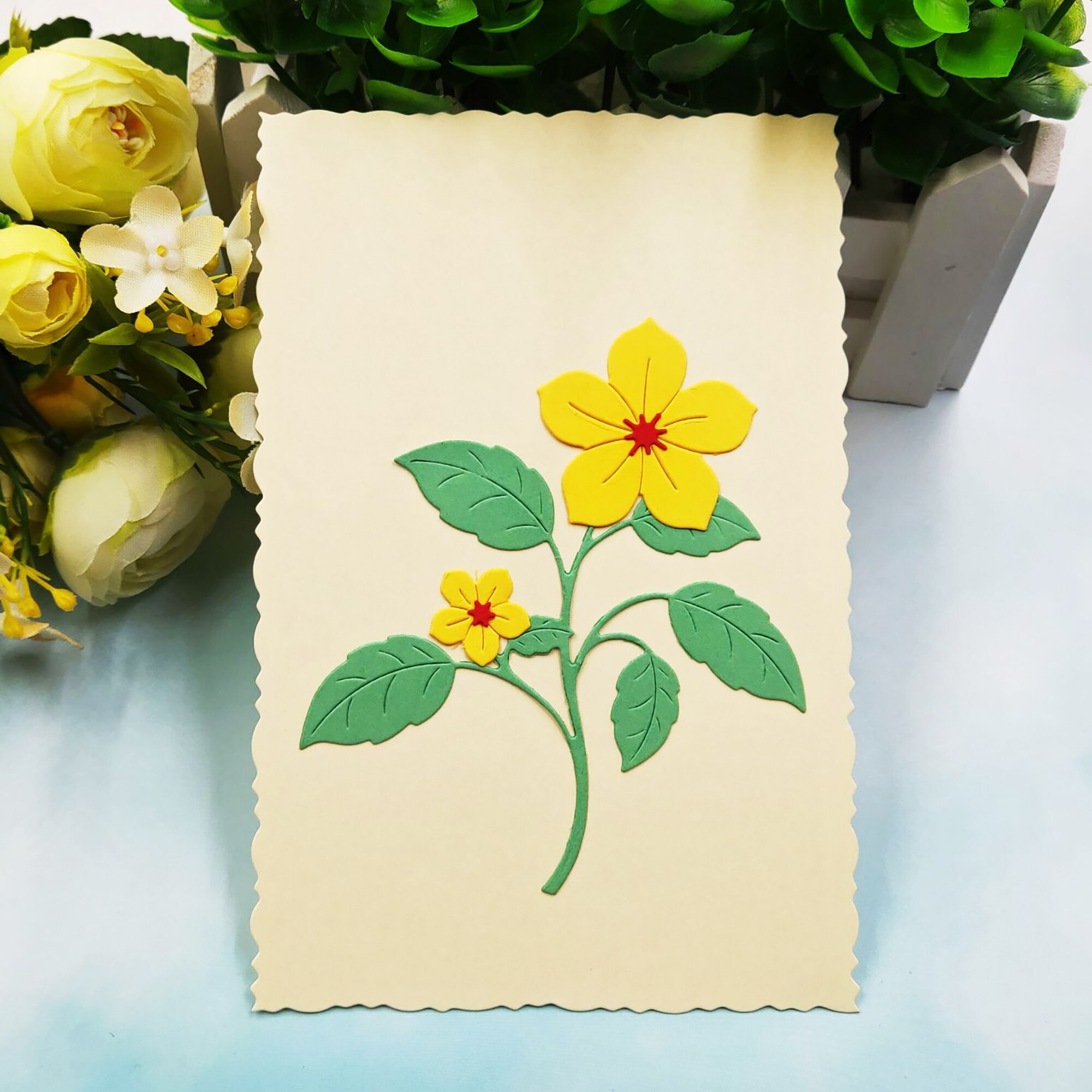 Four-leaf Clover Beautiful Leaves Flowers Metal Cutting Dies DIY Scrapbooking Album Cards Decorative Craft Embossing Die Cut