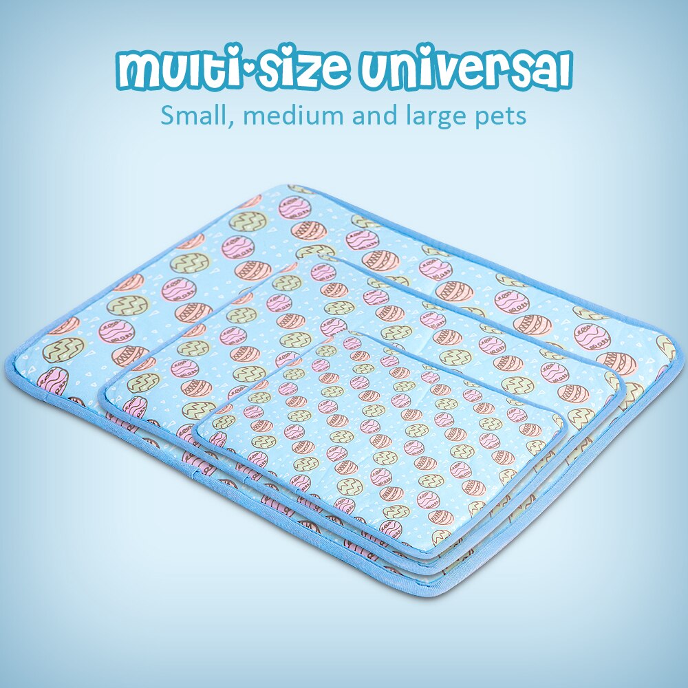Super Cool Dog Mat Cooling Summer Pet Ice Pad Mats Dogs Cats Sleeping Cool Bed For Small Medium Large Dogs S M L