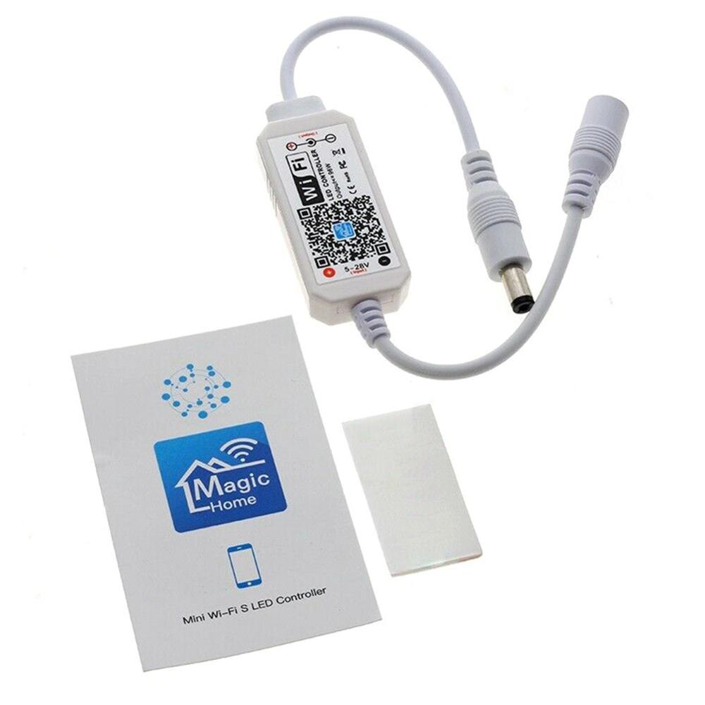 Magisk hjem bluetooth wifi rgb rgbw rgbwc ledet stripe kontrolleren smarttelefon app kontroll  dc 5-28v