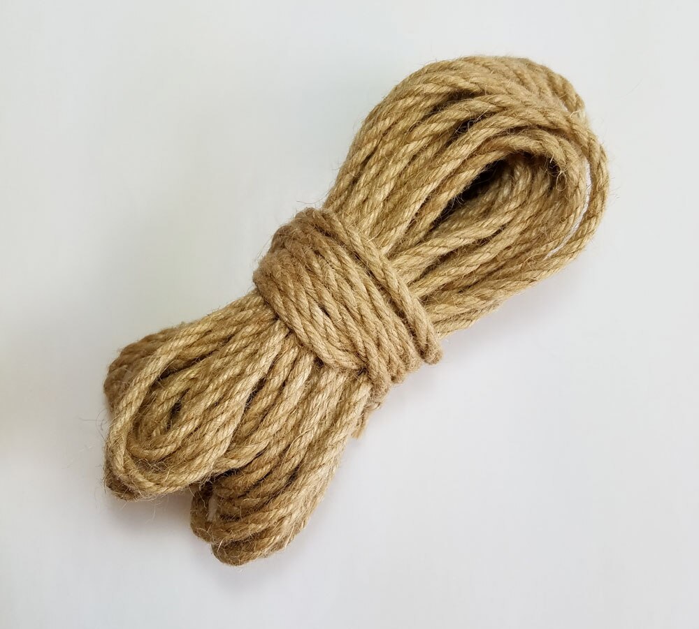 100%  naturligt jute reb 1mm-10mm garn macrame snore til dekoration håndlavet gør-det-selv