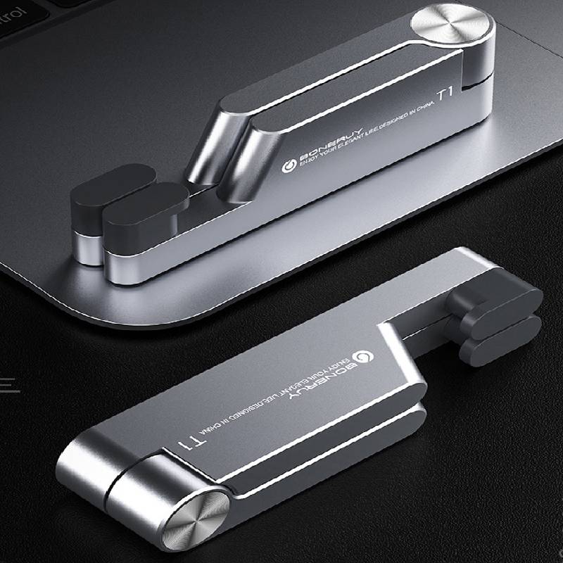 T1 tragbar Halter Universal- Mini Größe Aluminium tragbar Falten Pult montieren Halter Halterung Handy, Mobiltelefon Telefon Wiege Foldable Stand