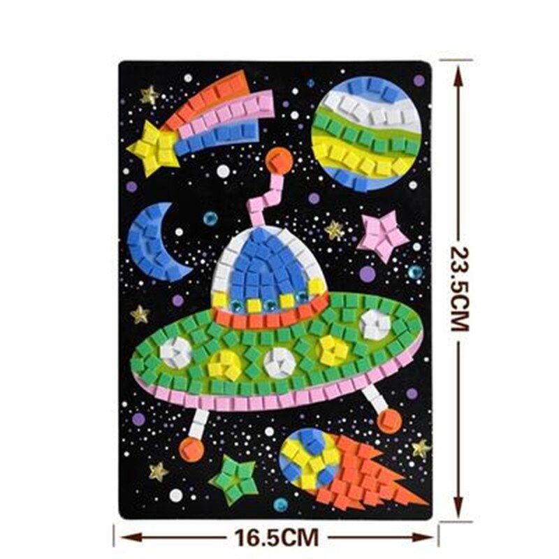 12 stili Possono Essere Scelgono Lotto 3D Mosaici Di Puzzle Creativo Sticker Gioco Animali di Trasporto Arti Del Mestiere per I Bambini Giocattolo Educativo giocattolo: Type 1