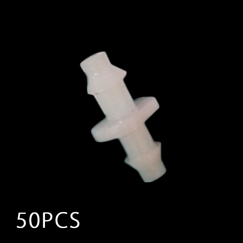 50 stk drypper plante vanning hage skjøt slange mikro drypp vanning system utendørs vanning verktøy for 4mm/7mm slanger