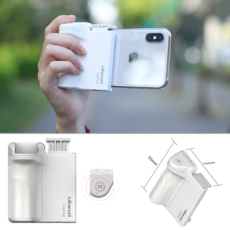 Ulanzi CapGrip Smartphone Gimbal Grip - Bluetooth Remote Control Stabilizer - Anti-Shake Handle