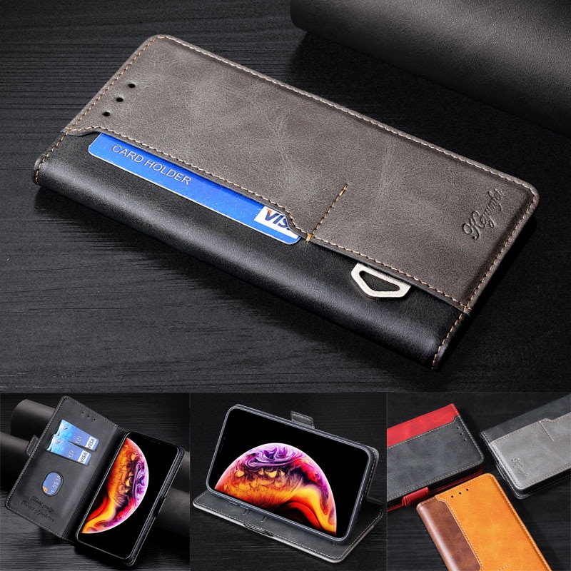 Leather Case For UMIDIGI S5 Pro/A7 Pro/Power 3/F2/A3X/A3S Cover Contrast Color Flip Wallet Flip Magnetic Leather Holster Case