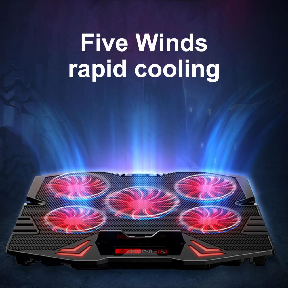 Durable Wear-resistant 2 Colors Ergonomic Laptop Cooler Stand Computer Cooling Pad Laptop Cooling Pad K5