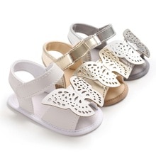 Sandalias de verano para bebé niña, sandalias suaves casuales de princesa con bonitos modelos de mariposas, zapatos infantiles para niña bebé