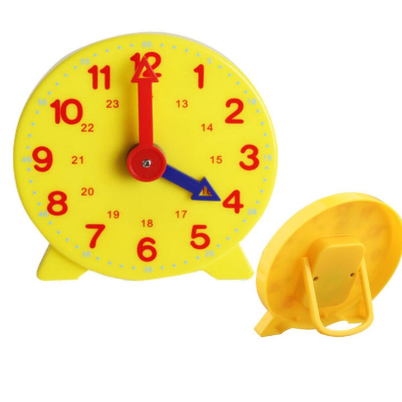 1pcs 10cm Clock Model Elementary School Teaching Aid For Students Cognitive Time Clock Childhood Education Tool For Children
