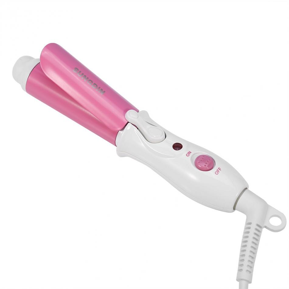 Mini Portable Electric Hair Curler Personal Hair Styling Tools Thermostatic Wavy Tourmaline ceramic Curling Iron EU PLUG