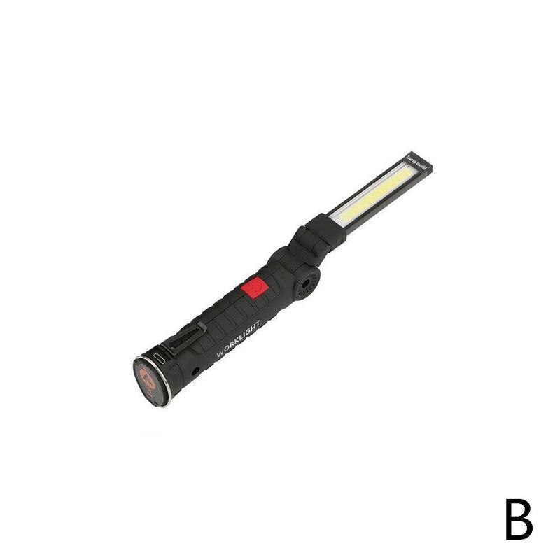 Portable Lumen COB LED Portable Spotlight Working Lights 5 Brightness With High Modes USB Energy Magnetic Rechargeable Savi F7K0: 11 x 3.6cm