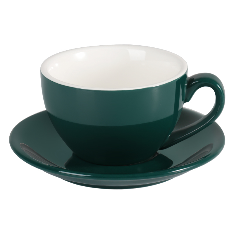 Simple Colorful Ceramic Office Home Coffee Cup And Saucer Set With Spoon Hotel Cafe Western Tea Restaurant Coffee Mugs