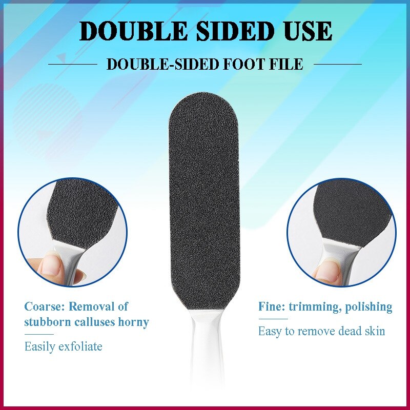 Stainless Steel Foot Rasp Scrubber With 10pcs Free Refill Grits Replacement Pads For Pedicure Foot Dead Skin Remover