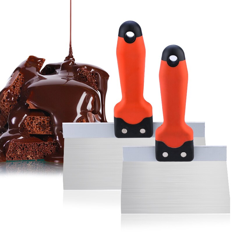 Chokoladespatel rustfrit stål termostatbelægningsspatel temperaturregulerende klinge chokoladebageværktøj