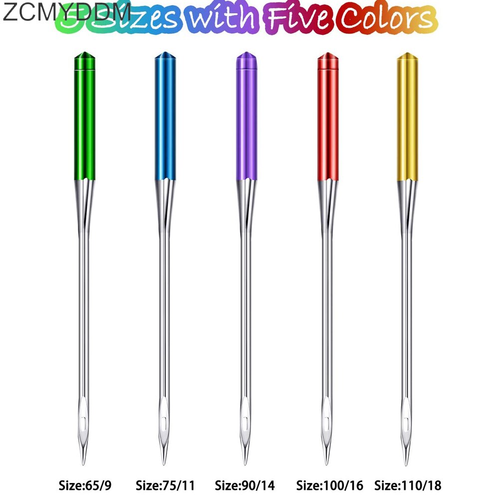 ZCMYDDM 3/15pcs Universal Regular Point Anti-Jumping Machine Needles for Home Sewing Machine Elastic Cloth DIY Sewing Tools