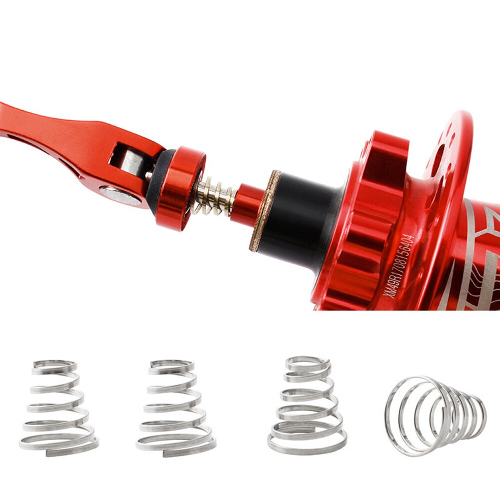 4Pcs Stainless Steel Mountain Bike Hub Quick Release Spring Bicycle Parts Supply Bicycle Accessories Replacement Parts